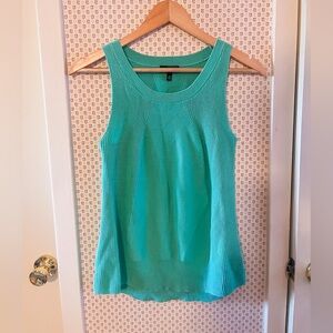 The Limited Aqua Sleeveless Cotton Knit Tank Top XS